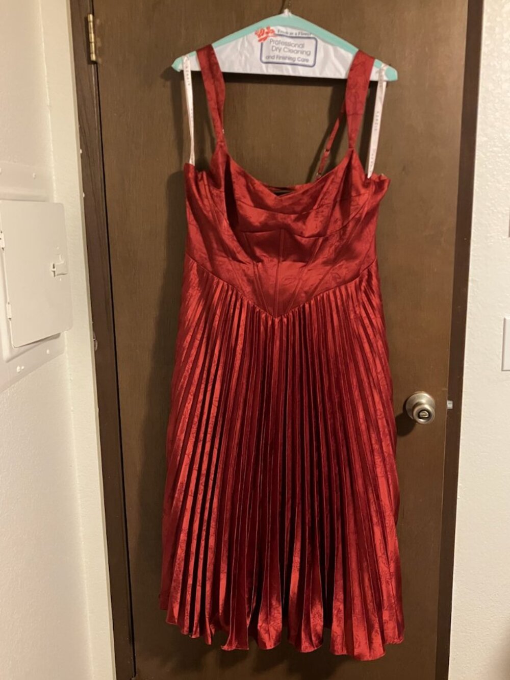 Burgundy/Rust Forest Formal Dress